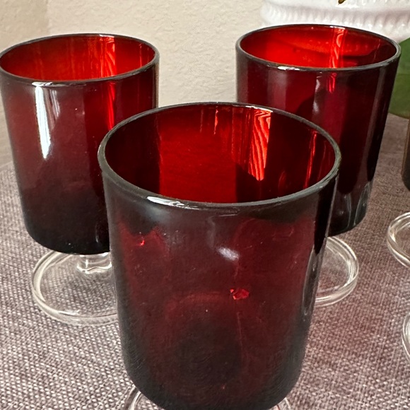 Luminarc Cavalier Ruby Red Cordial Glasses - Picture 5 of 7